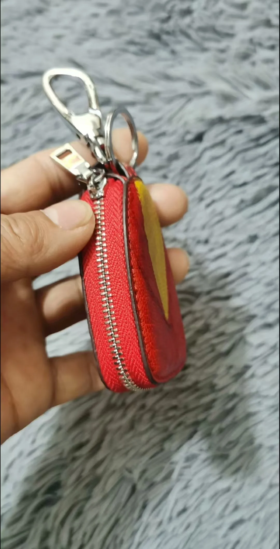 2025 新ダチョウ脚革レディース車のキーバッグファッション本革男性車のキーホルダーレジャー車のキーケース 45