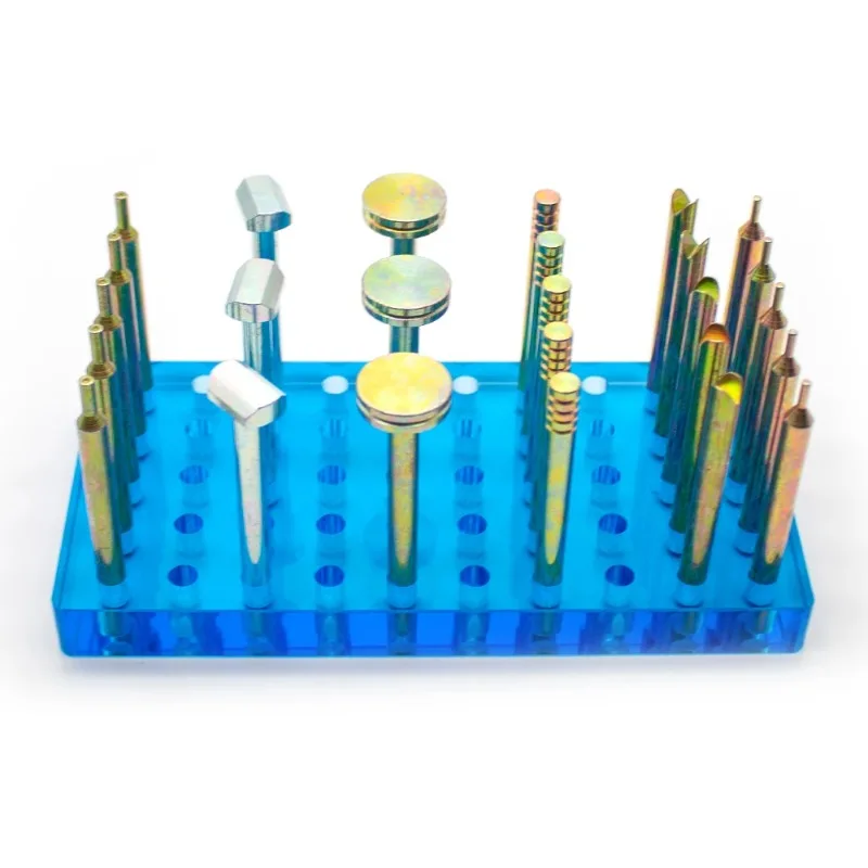 26PCS High Precision Gem Dopsticks 6MM×65MM Compound Gemstone Faceting Grinding Tool Jewelry Lapidary Accessory