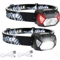 6 Modes Usb Rechargeable Headlamp IPX4 Waterproof Headlight Flashlights LED Head Lamp With Red Green Light For Outdoor Fishing