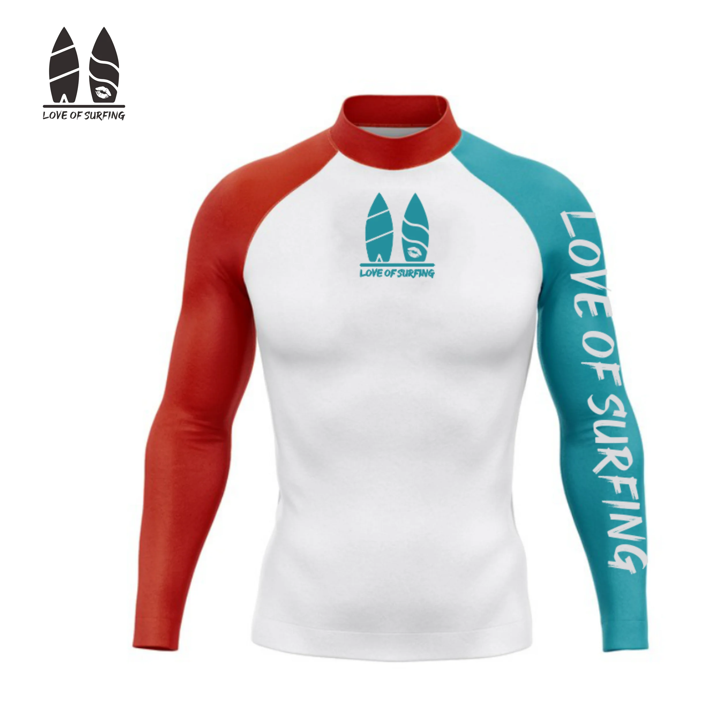 Letnie męskie koszulki surfingowe Upf 50 + Rash Guard stroje kąpielowe z długim rękawem Rashguard ochrona przed promieniowaniem UV strój kąpielowy