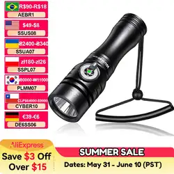 Wurkkos DL02 Diving flashlight 3000LM 496M Long Range Underwater Flashlight with Rotary Magnetic Switch for Cave Exploration