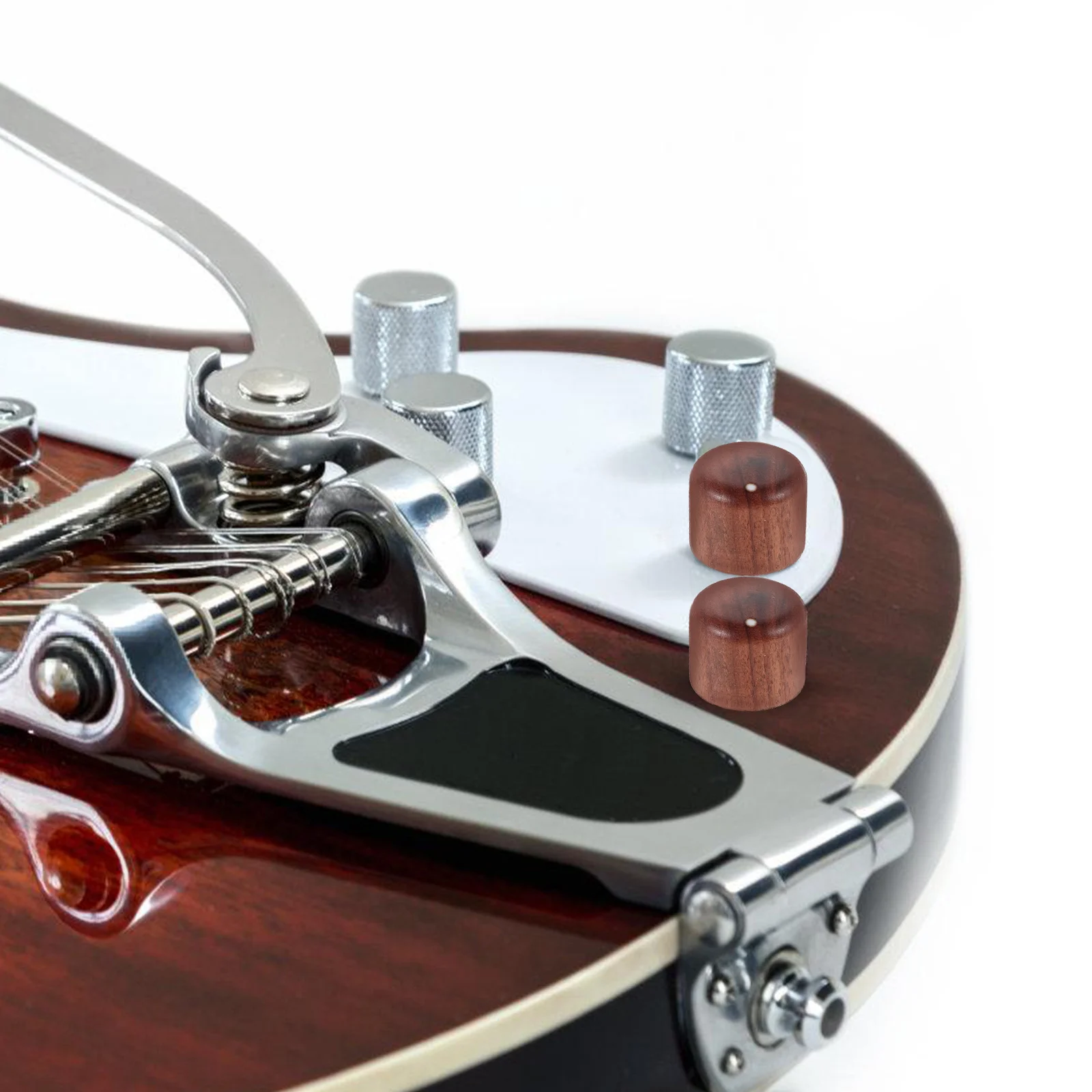 

Wood Guitar Volume Tone Rotary Control Knob Potentiometer Cap Precision Smooth Operation for Electric Acoustic Guitar