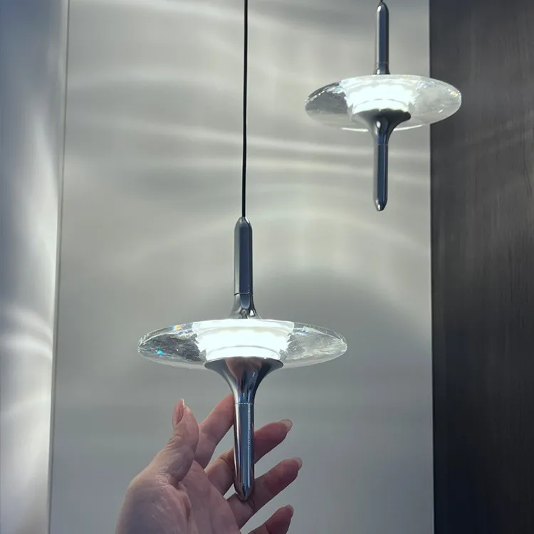 Star series light luxury crystal entrance chandelier Bauhaus creative decorative lamp bedroom bedside