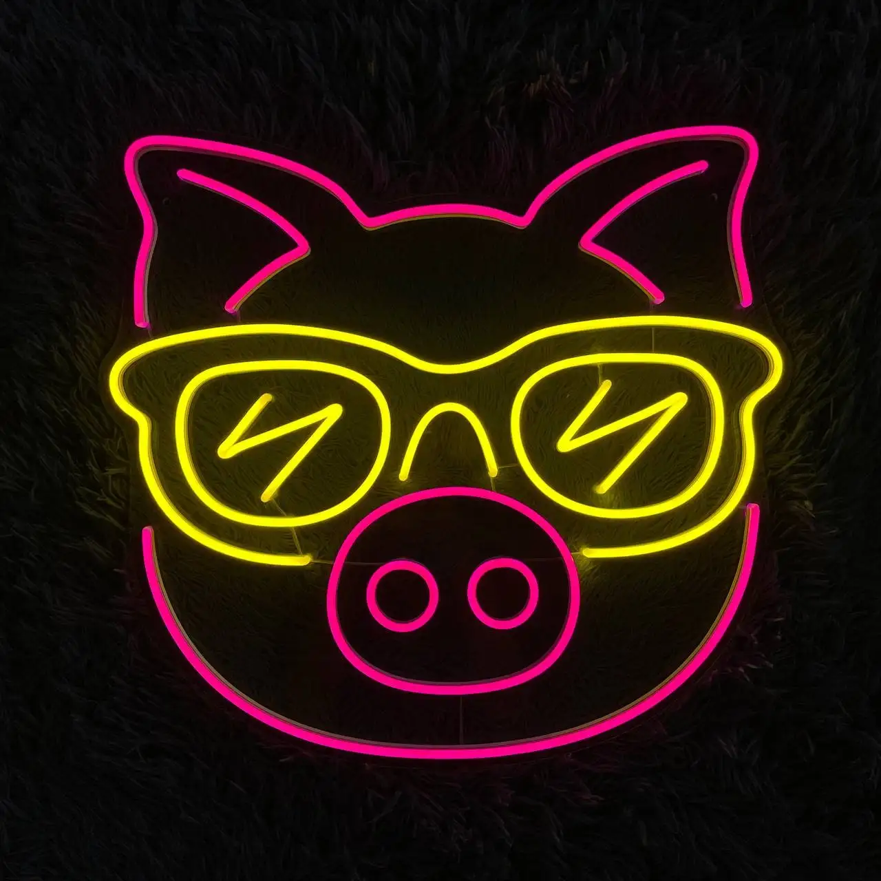 

Cool Pig Neon Sign, Head Pig Led Sign, Animal Neon, Birthday Gifts, Bedroom Decor, Custom Neon Sign, Gift For Lover, Wall Art