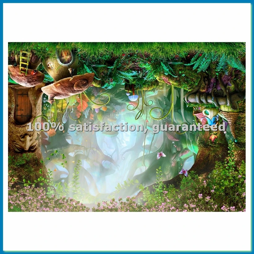 7x5ft Washable Fabric Photography Background Fairytale Dreamlike Nature Life Background Photographical Backdrops-ELEC