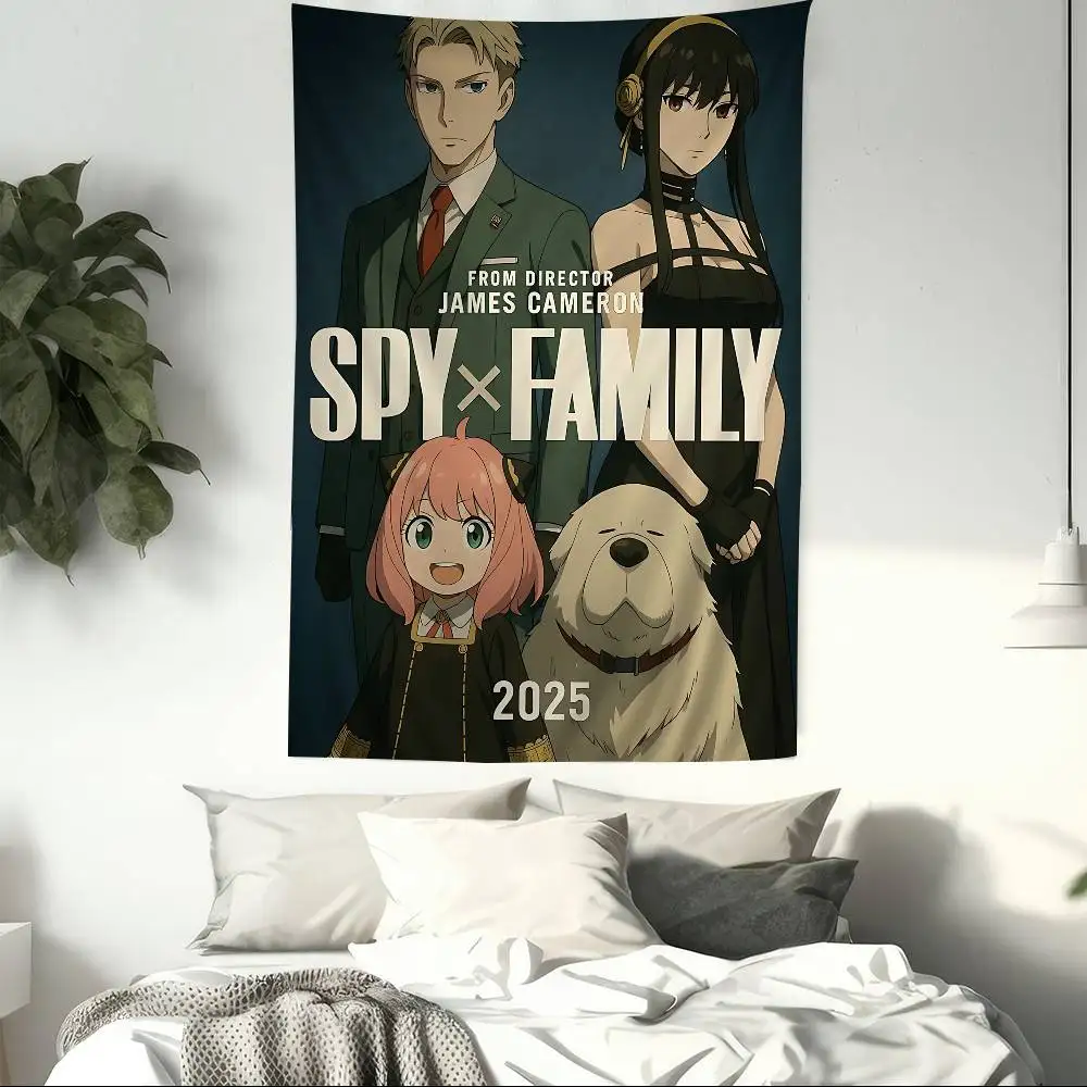 comedy anime S-Spy X F-FamilyS Hanging Bohemian Tapestry Bohemian Wall Tapestries Mandala Kawaii Room Decor