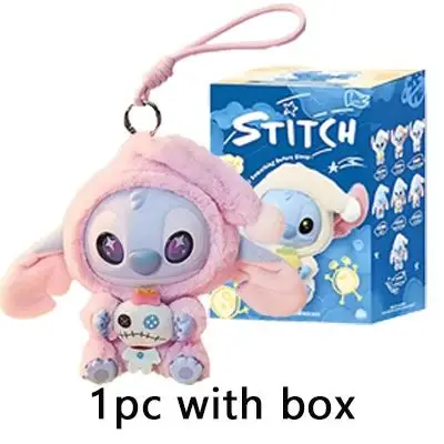 

Новая серия Disney Stitch Eat Something Before Sleep, слепая коробка, плюшевая кукла, милый орнамент, игрушки-сюрпризы, подарки на день рождения для детей