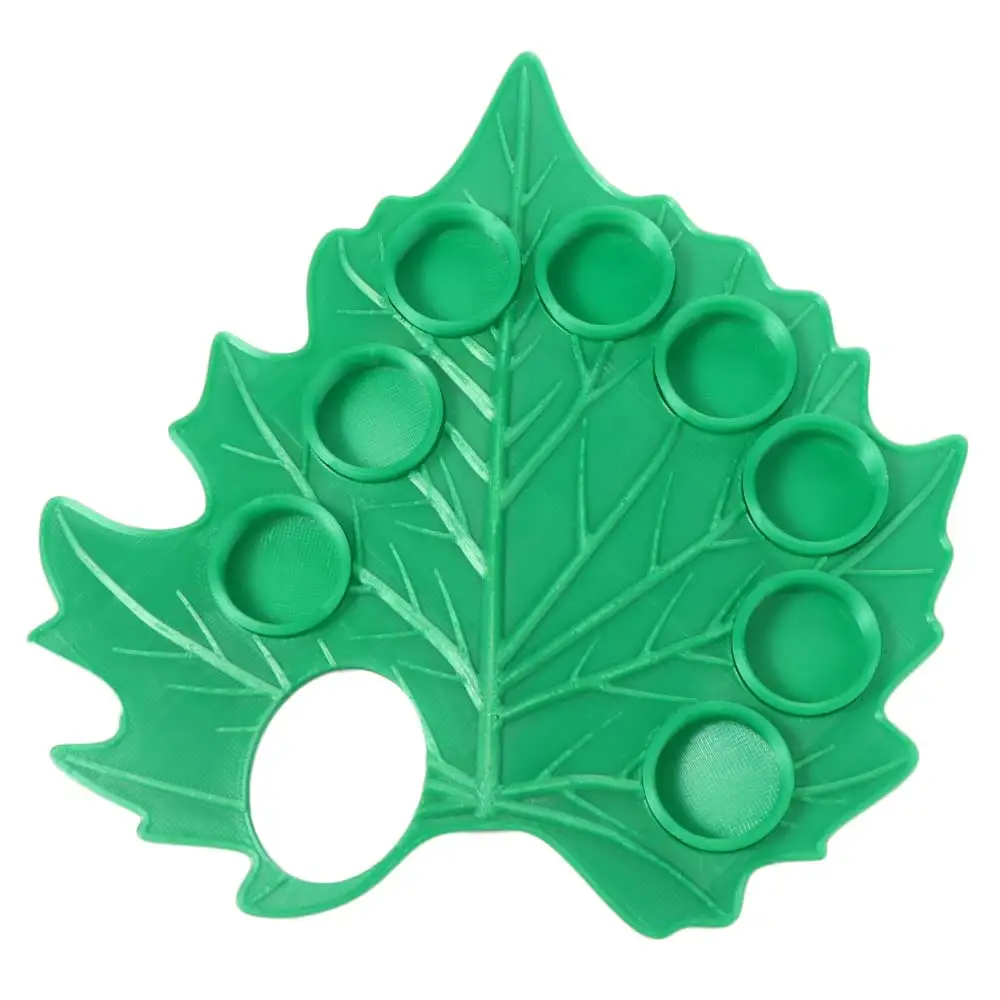 

Художественные принадлежности, акварельная палитра с зеленым листом, многоразовая палитра красок в форме растений, съемный инструмент для рисования, масляная краска