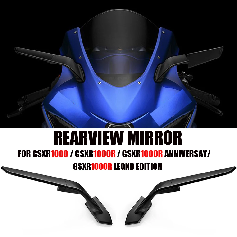 

New For Suzuki GSX-R GSXR 1000 R Anniversay / Legend Edition 2021 2020 Mirrors Wind Wing Adjustable Rotating Rearview Mirror