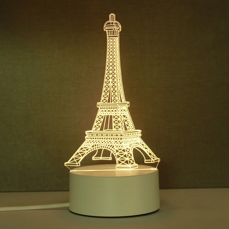 Small gifts 3d night light creative atmosphere luminous birthday gift l acrylic bedside lamp