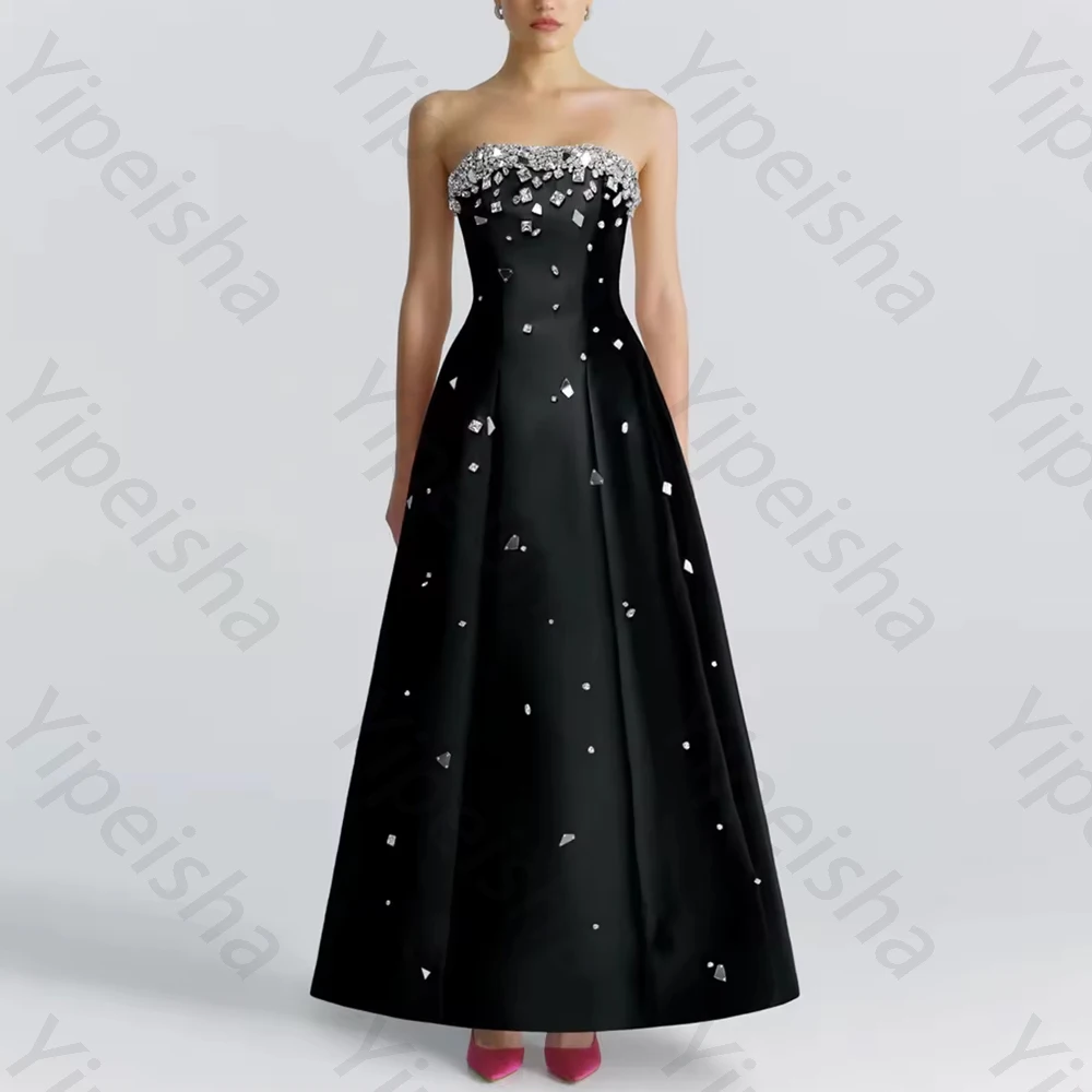 

Luxury Off-shoulder Sleeveless Evening Dresses Elegant Strapless Long Dress Exquisite High Quality Prom Party Gowns Customized