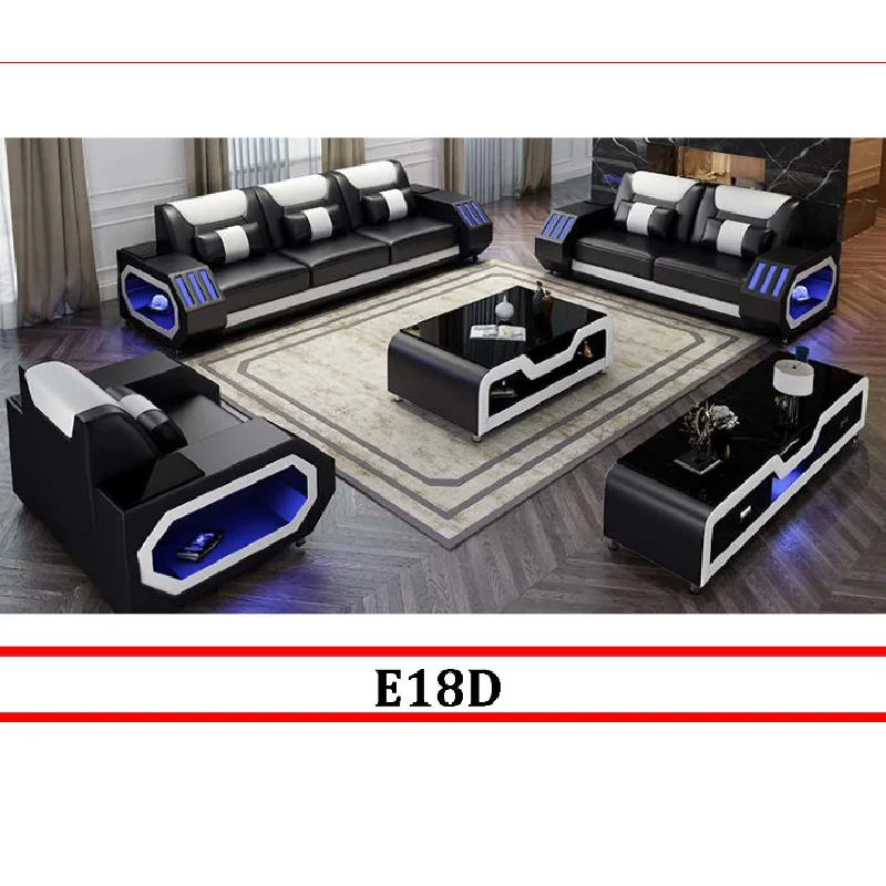For Manufacturer Living Room Luxury Modern Couch Genuine Real Recliner Leather Sofa Set Indoor Sectional Furniture Leather Sofa