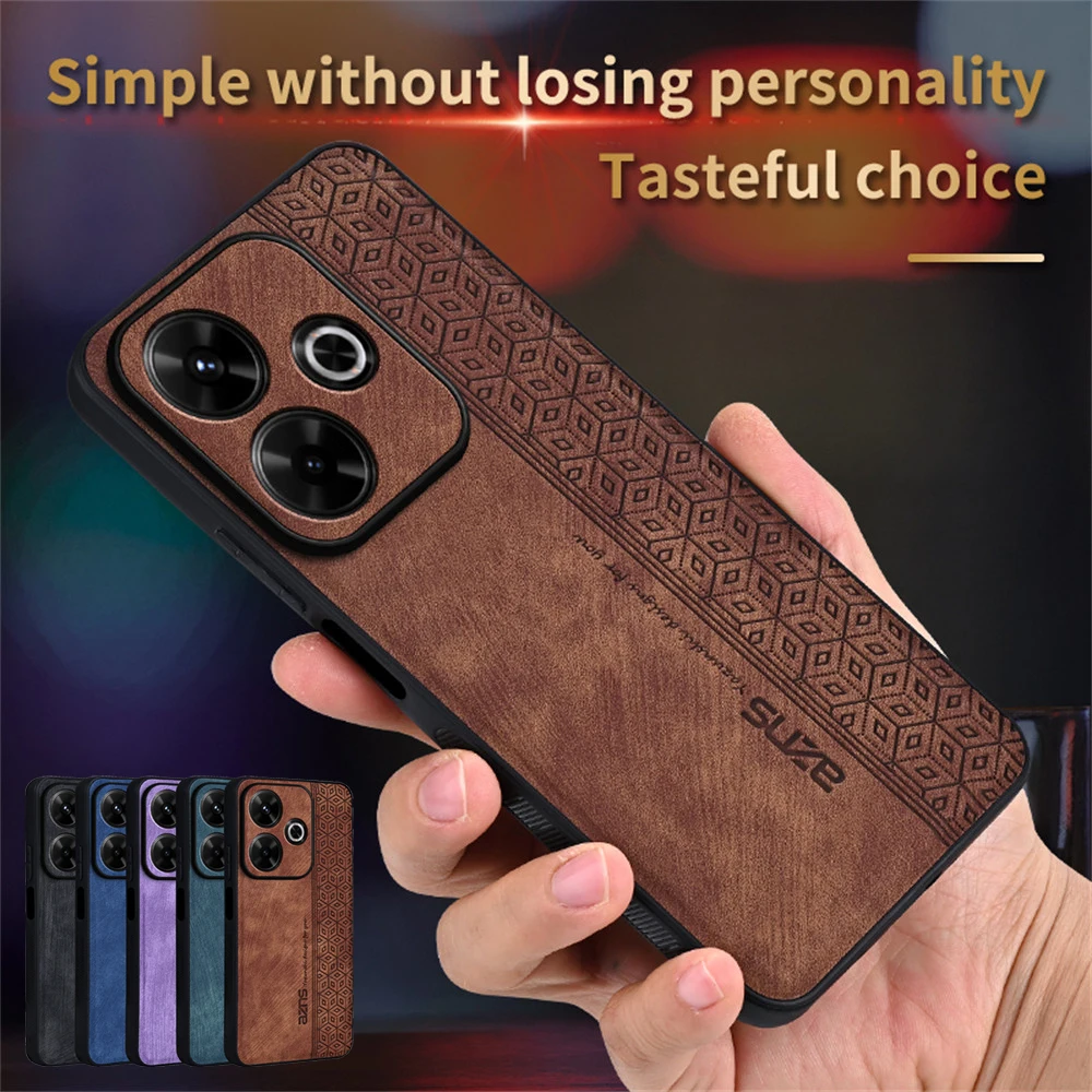 For Xiaomi Poco M6 4G Чехол  Для Phone Cases Back Cover Skin Shockproof Fundas For Xiaomi Poco M6 Coque Capa