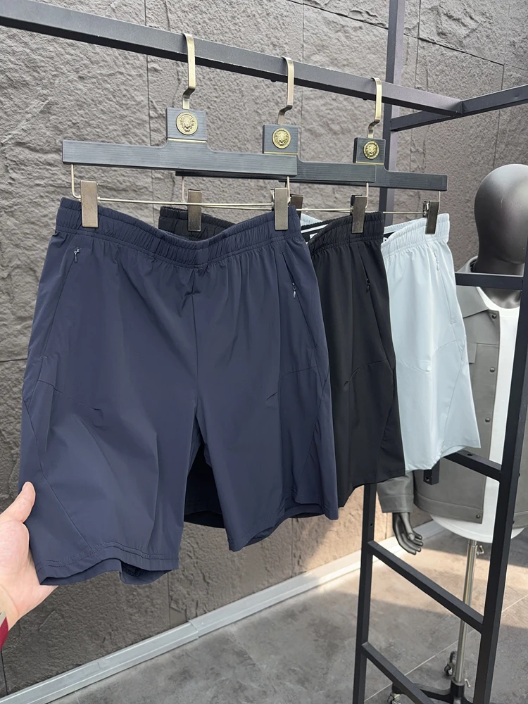 

Svip Ice Silk ort Брюки Удобные эластичные талии Уличные мужские повседневные летние брюки с пятью точками Дышащие свободные брюки...