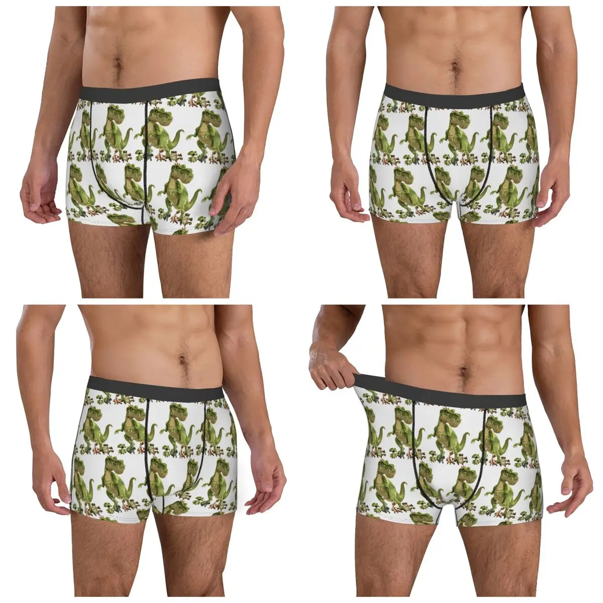 الملاكم السروال السراويل Gigantosaurus ديناصور الكرتون Kawaii سراويل الرجال الملابس الداخلية الناعمة ل أوم رجل صديقها هدية