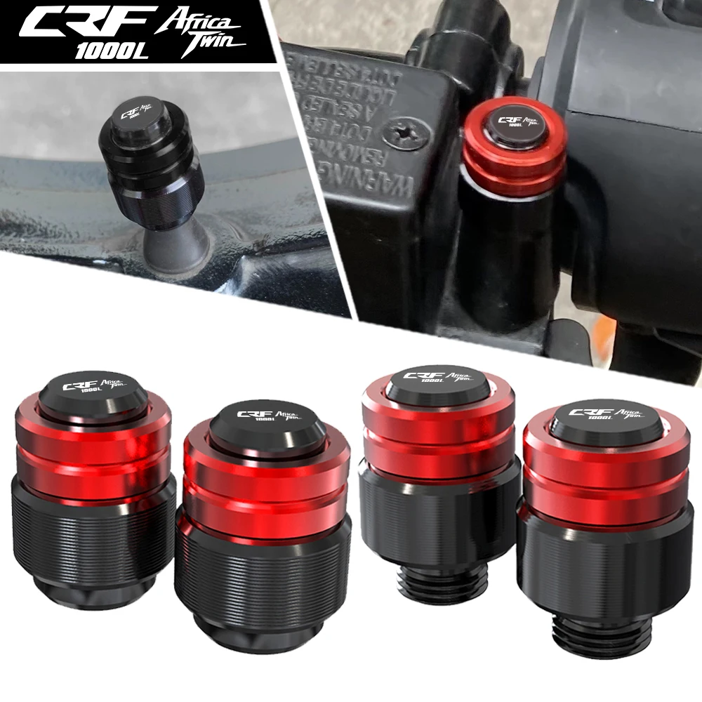 

Motorcycle Rearview Mirror Plug Hole Screw Cap & Tire Valve Stem Caps Covers For Honda CRF1000L AFRICA TWIN 2015-2023 2022 2021