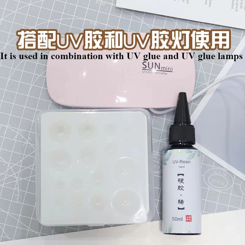 Simulated eye mold transparent hemispherical eye silicone mold diy hemispherical three-dimensional molds