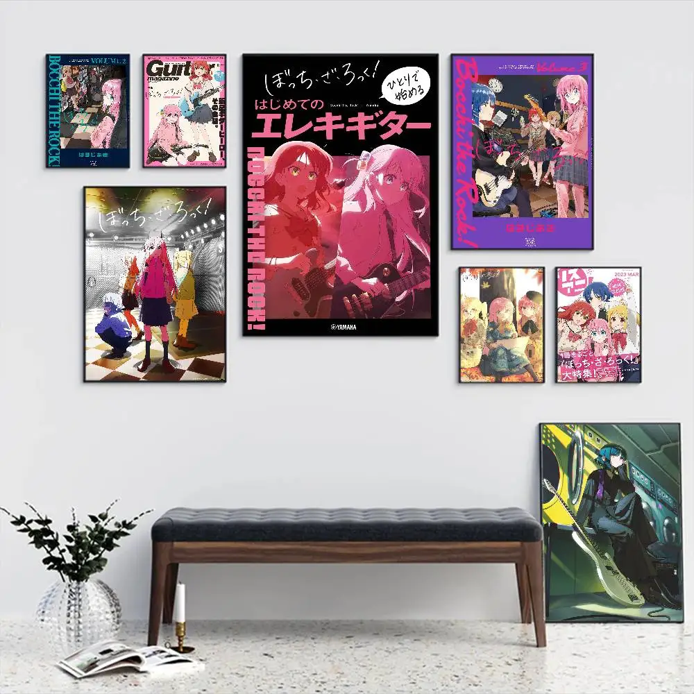 Bocchi The Rock Poster Good Quality Prints and Posters Vintage Room Bar Cafe Decor Home Decor