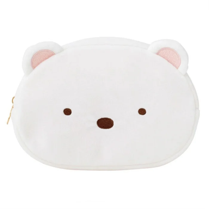 Sumikko Gurashi Plush Makeup Bag Storage Organizer Bear Cat Kawaii Cute Travel Cosmetic Bags Make Up Pouch Beauty Vanity Case