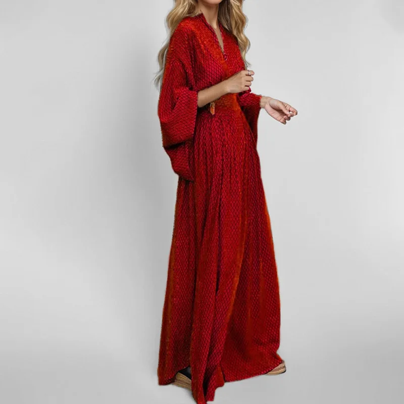 

Summer Maxi Dress Women's V-neck Elegant Fashion Sexy Dress Beach Vacation Birthday Party Evening Gown Women Clothing Vestido