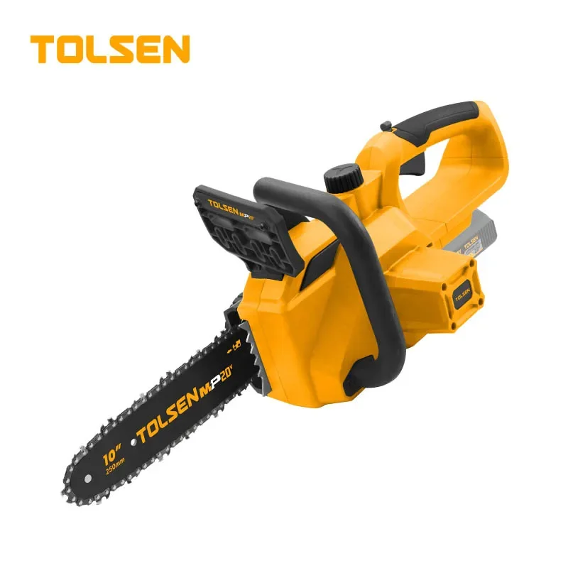 TOLSEN 87362 Premium 20v 400w Electric Li-ion Mini Cordless Chain Saw With Battery