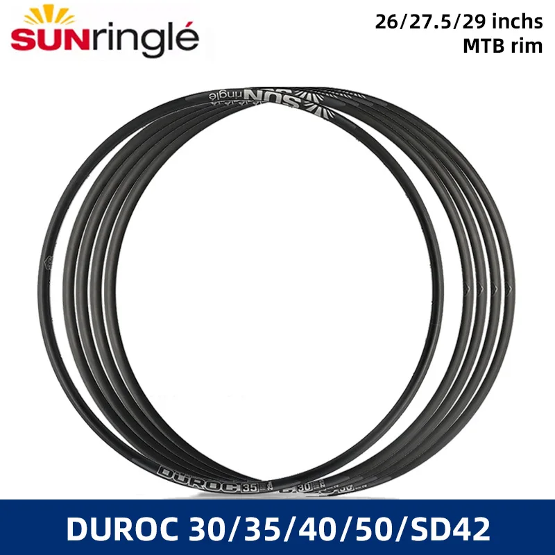 SUNRingle DUROC 30/35/40/50/SD37/SD42 Obręcz rowerowa ze stopu aluminium Rower górski 29 27,5 cala 28/32 otwory XC/AM/FR/DH Obręcz bezdętkowa