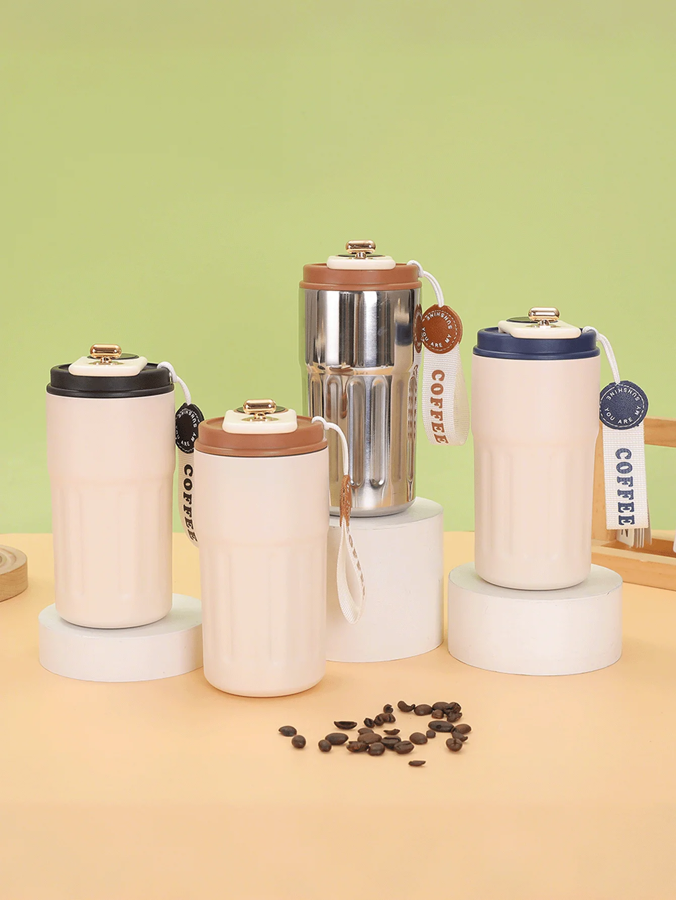 

Warm sun slants on the windowsill, coffee cup ripples with hand-brewed mellow, a sip tastes time's gentle happiness