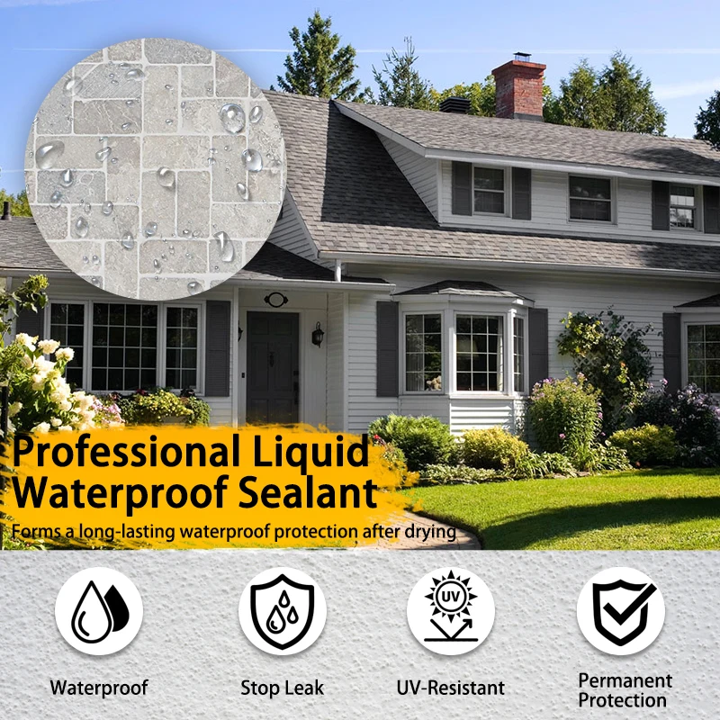 1 كجم عامل غير مرئي مقاوم للماء - تجفيف سريع للجدار، والسقف، وإصلاح تسرب الحمام، والاستخدام الداخلي/الخارجي #6