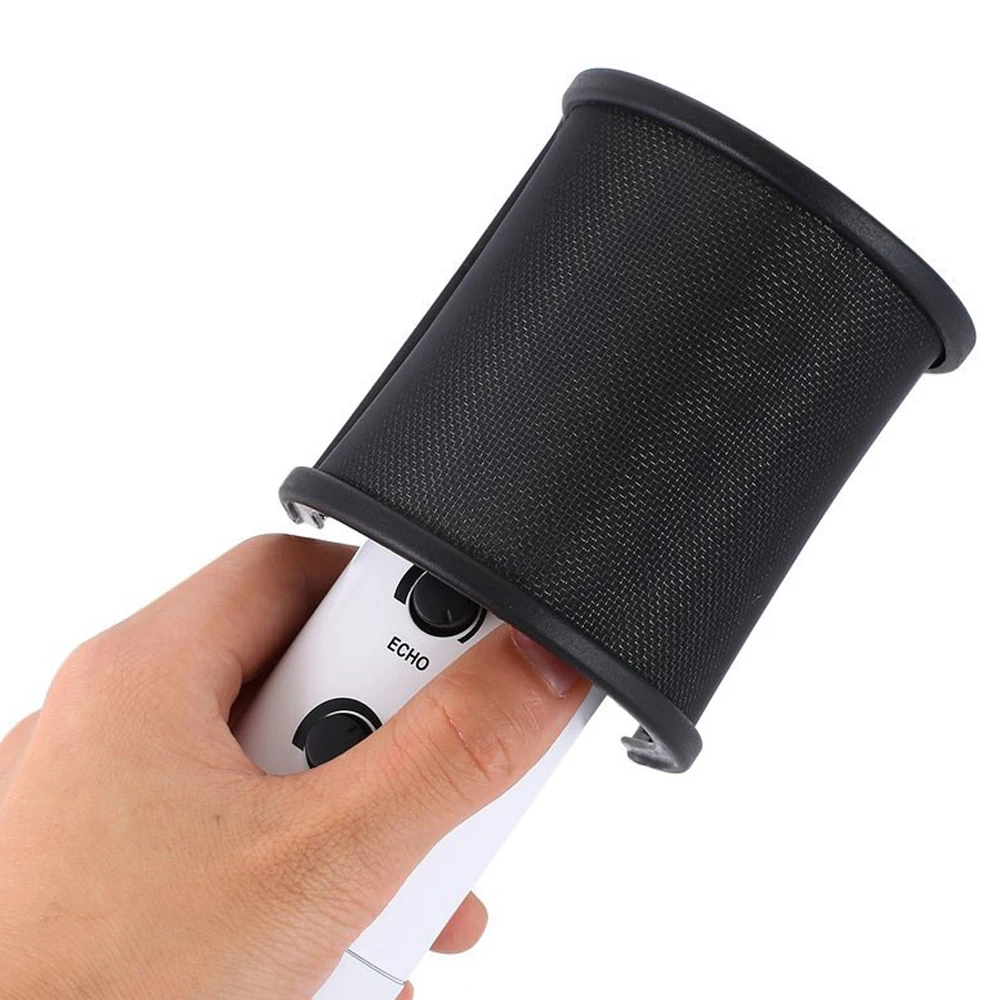 Экран для микрофона металлическая сетка двухслойная крышка микрофона аксессуары для микрофона поп-фильтр для студии