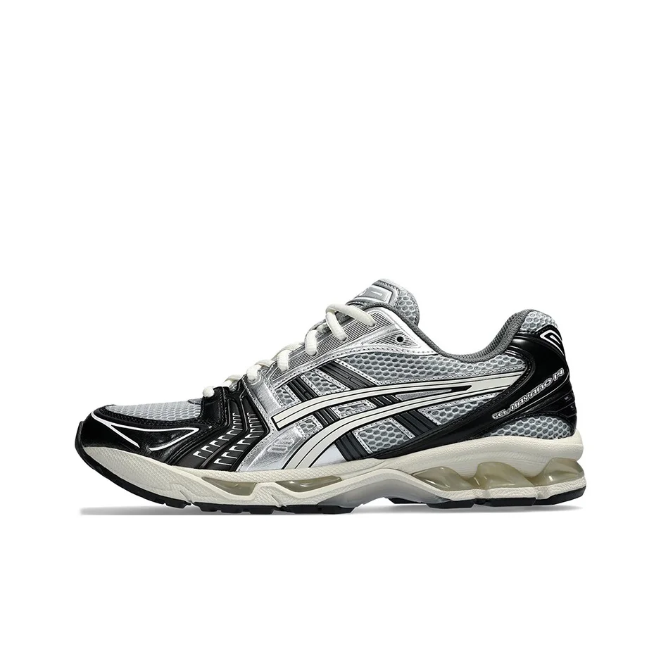 ASICS Gel Kayano 14 Low top Casual Running Shoes Unisex Black Silver 1201A935-001