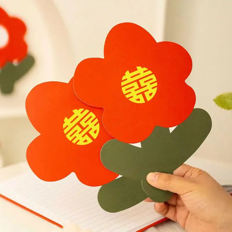 

20Pcs Flower Red Envelopes Chinese Wedding Red Pocket Lucky Money Marriage Birthday Gift