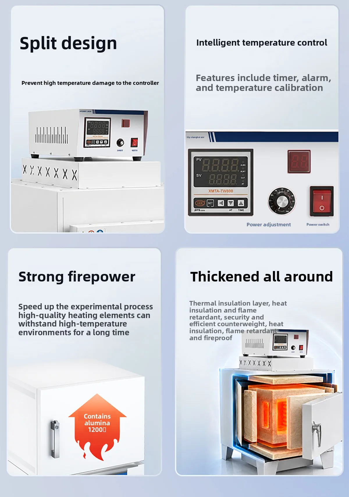 LMM Intelligent Muffle Furnace High Temperature Resistance Furnace Laboratory Heat Treatment Industrial Furnace