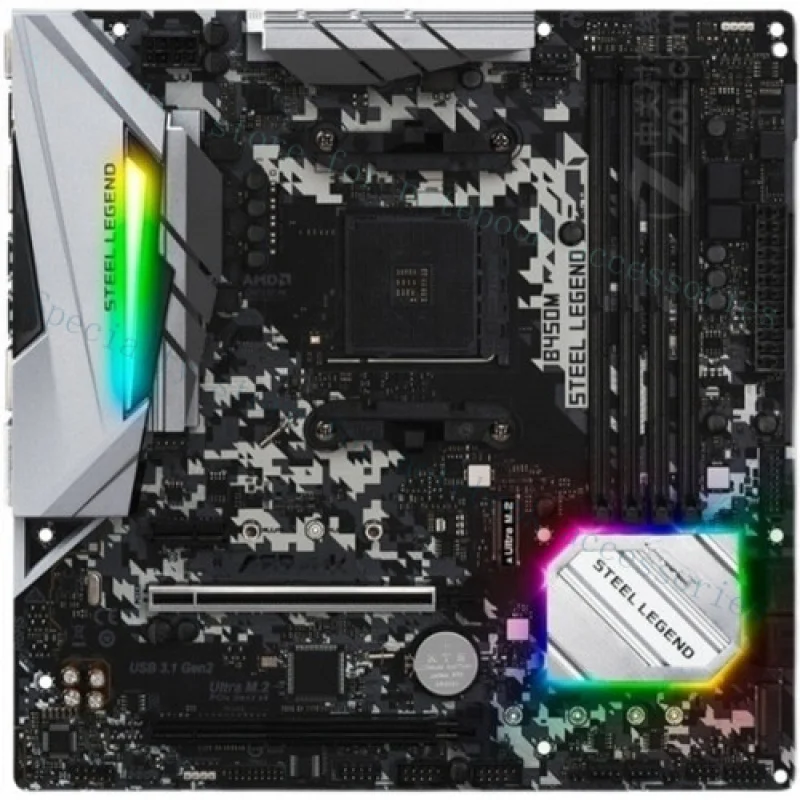 A++ for  ASRock B450M Steel Legend Motherboard AM4 support 5600g 5950 ARGB