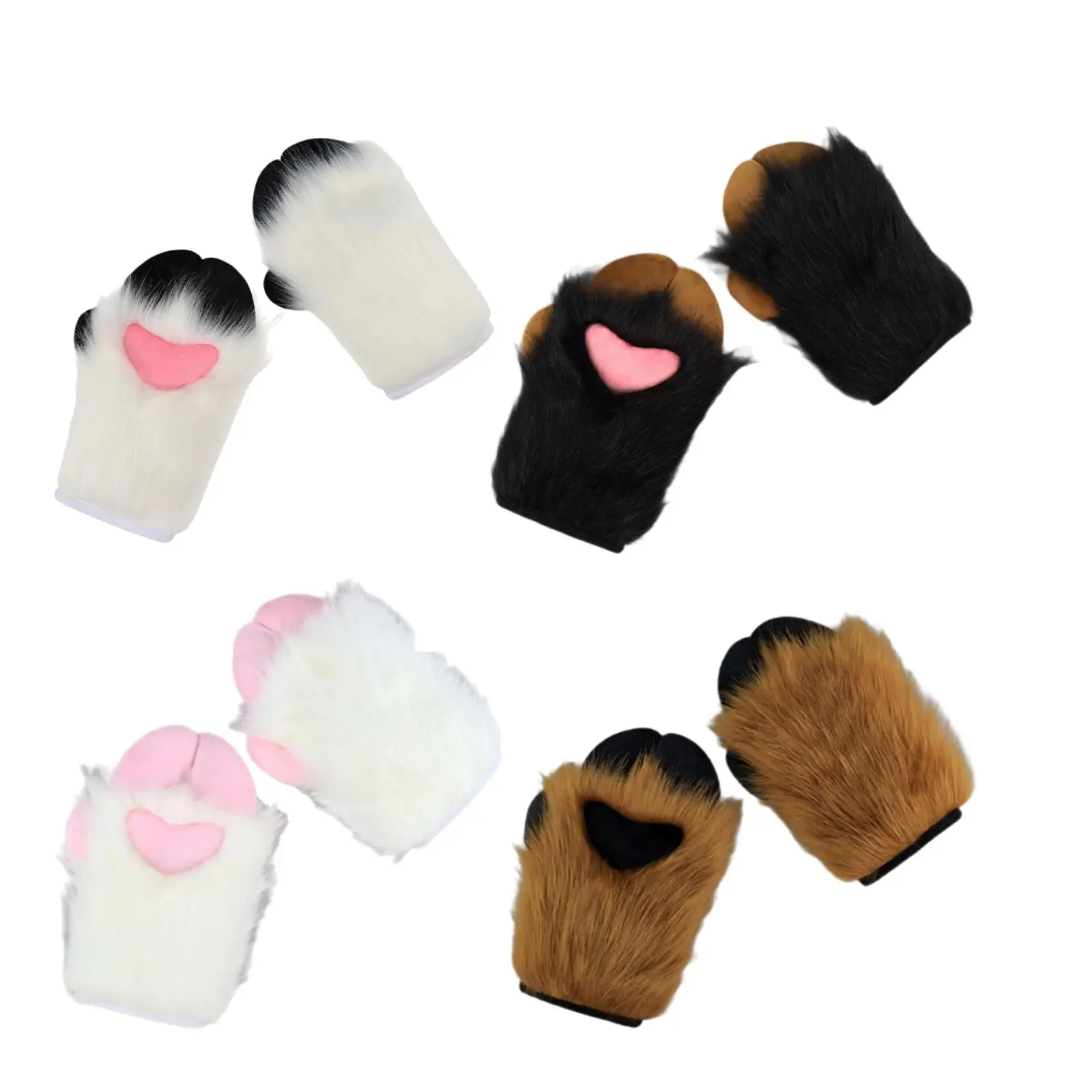 

Claw Gloves Dress up Cosplay Gloves Hands Paw Paws Gloves Animal Gloves for Nightclub Stage Performance Carnival Festival Party