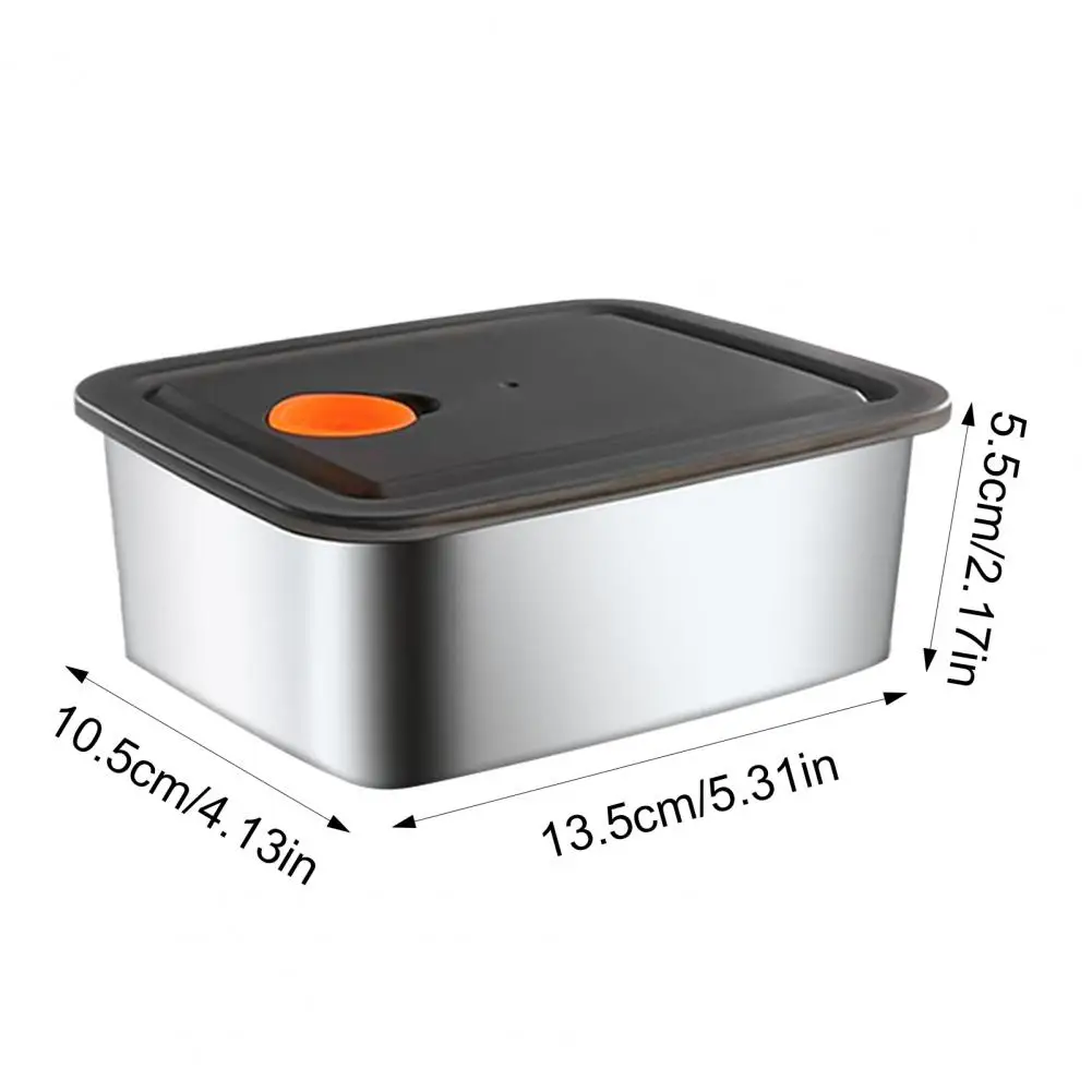 Stainless Steel Snack Container Reusable Stainless Steel Lunch Box Set for On-the-go Meals Vented Lids Leak-proof Containers