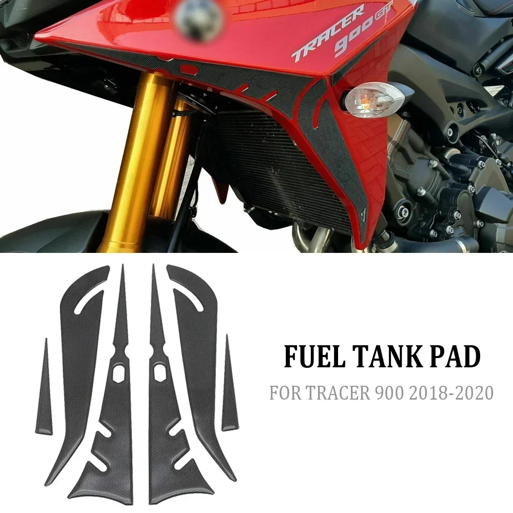 Almohadilla protectora para tanque de combustible de motocicleta, pegatina 3D antideslizante para YAMAHA TRACER 900, MT-09, Tracer900, 2020, 2019, 2018