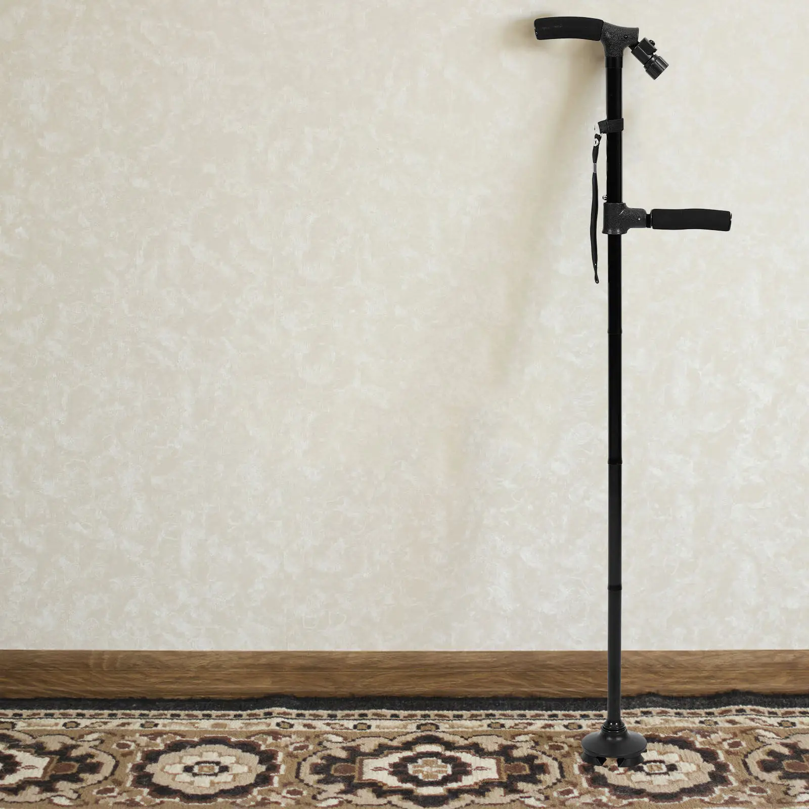 

Складная трость со светодиодной подсветкой, нескользящая, с регулируемой эргономичной ручкой, прочная, легкая, для пожилых людей, для походов и треккинга