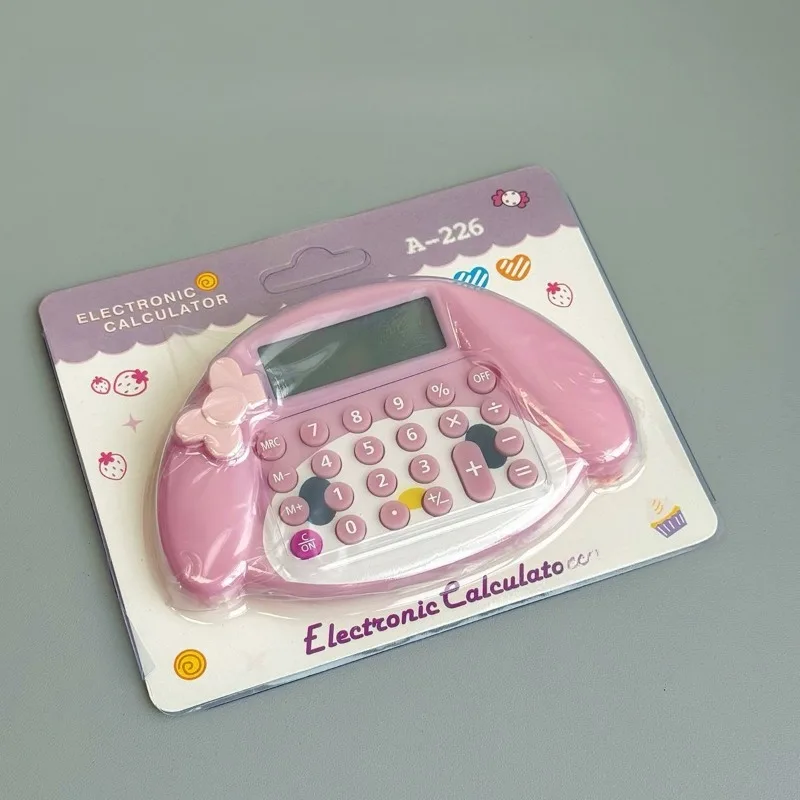 

Аниме-калькулятор Pink Melody: бесшумный, миниатюрный, милый, с дизайном Cinnamoroll, портативный, образовательный, для математики, очаровательный