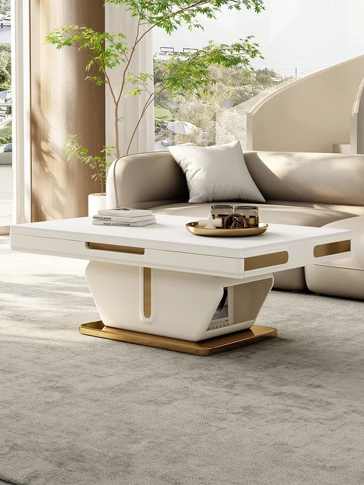 

folding rock panel coffee table and dining table dual-purpose modern minimalist living room for household use