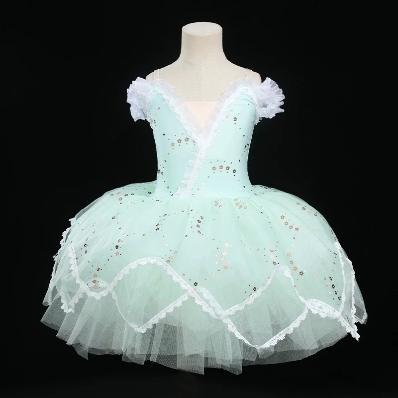 

Балетное платье-туту для девочек, профессиональный костюм для танцев, платье для балета «Лебединое озеро», детский балетный костюм