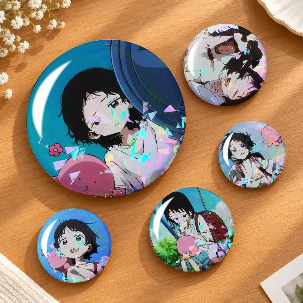 T-Takopii no Genzai T-Takopi S-Shizuka Kuze Badges Creative Tinplate Round Button PinsBrooch Badge Clothes Backpack Custom