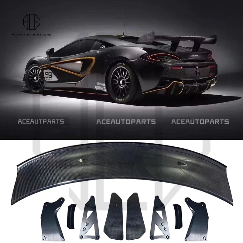 

High Quality CARBON FIBER REAR WING TRUNK LIP SPOILER FOR McLaren 540c 570s 570 GT4 Style