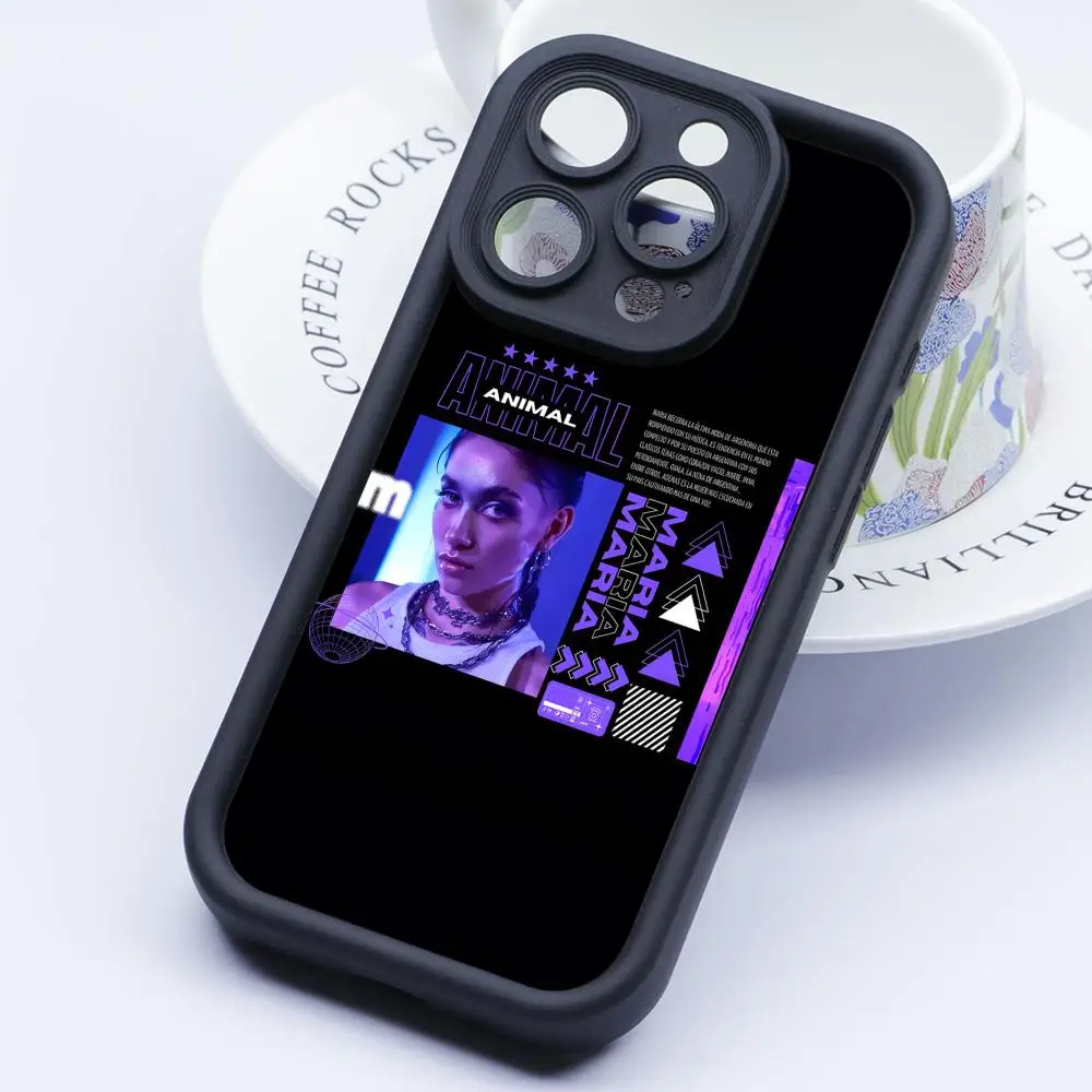

Чехол для телефона Maria Becerra для iPhone 17 16 15 14 13 12 11 Air Pro Max Plus, утолщенный, из ТПУ, цветной, красивый, роскошный