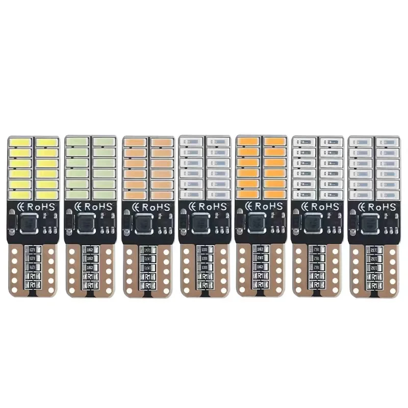 

1000PCS Super Bright T10 6500K LED 194 501 W5W 24 SMD 4014 Car Interior Lights Auto Clearance Lamps DC 12V