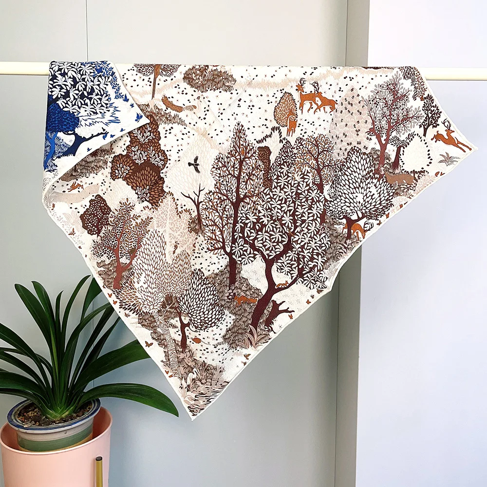 

Winter Small Head Scarf 65CM Herms Rolled Shawls Double Faced Luxury Brands High Quality Scarves Mother Christmas Gift
