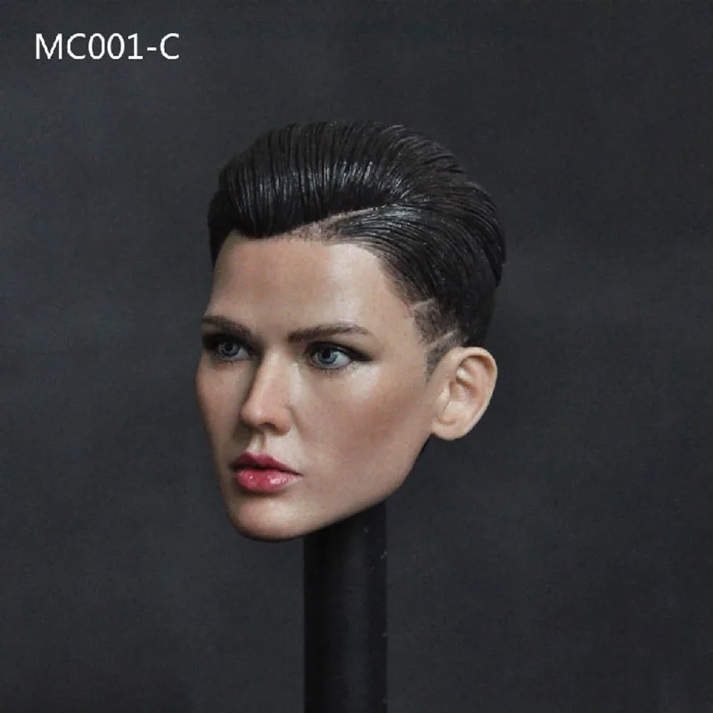 

MC001 1/6 голова Рубиновой розы, лепка из ПВХ, женская модель резьбы по голове, подходит для 12 дюймовых экшн-фигурок, кукол