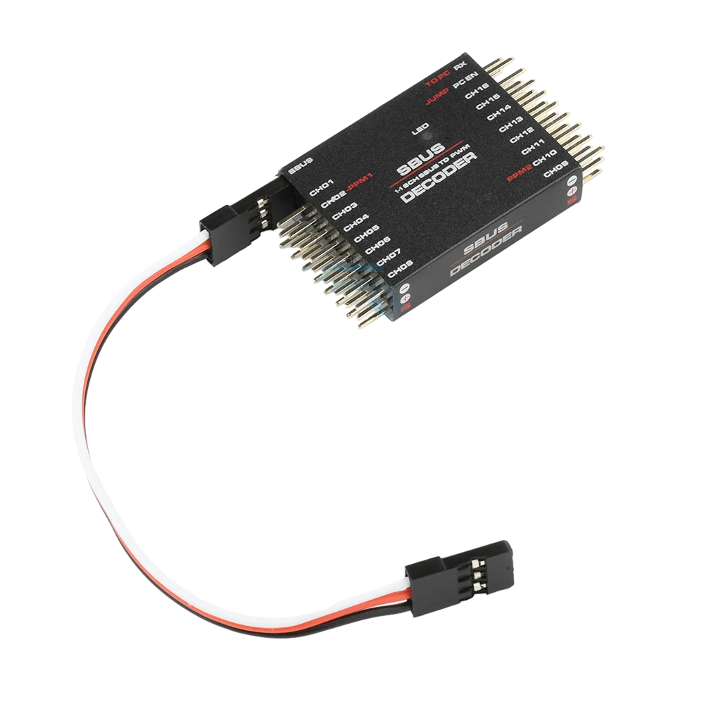SBUS to PWM Converter DIY 16 Channel SBUS To PWM PPM DECODER For Frsky X8R RXSR Receiver Remote Control Radio 2way PPM