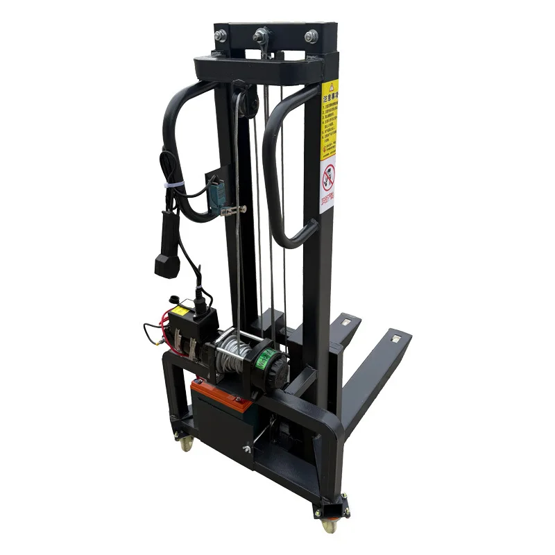 

Electric truck-mounted forklift Lalamove van Small loading and unloading artifact 200kg lithium battery liftable stacker