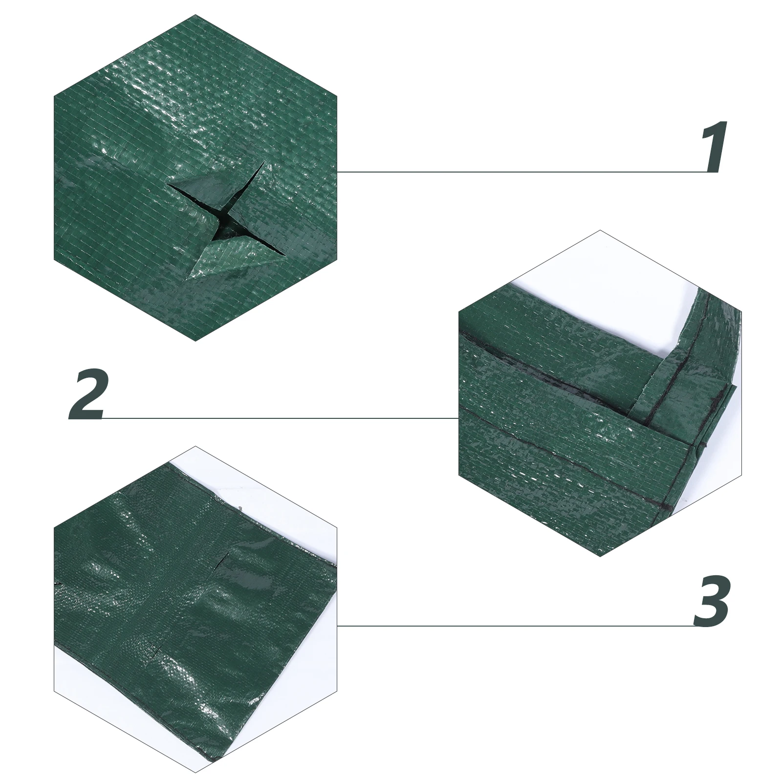 

2pcs Wall Hanging Planting Vertical Nursery Bags for Strawberry Multi Pocket Creative Breathing Garden Growing Bags Reusable