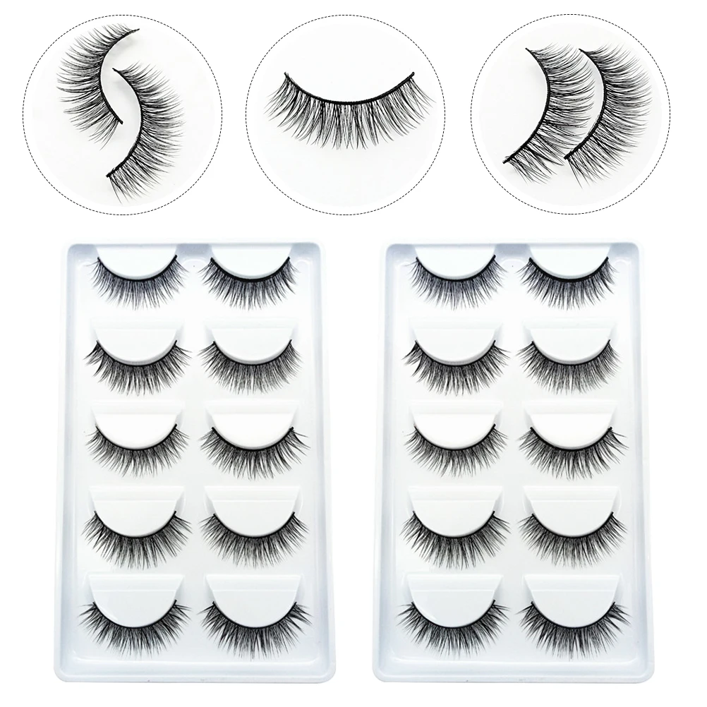 

10 Pairs False Eyelashes 3D Comfort Easy Wear Daily Professional Beauty Makeup Accessories Girl Cosmetics lashes